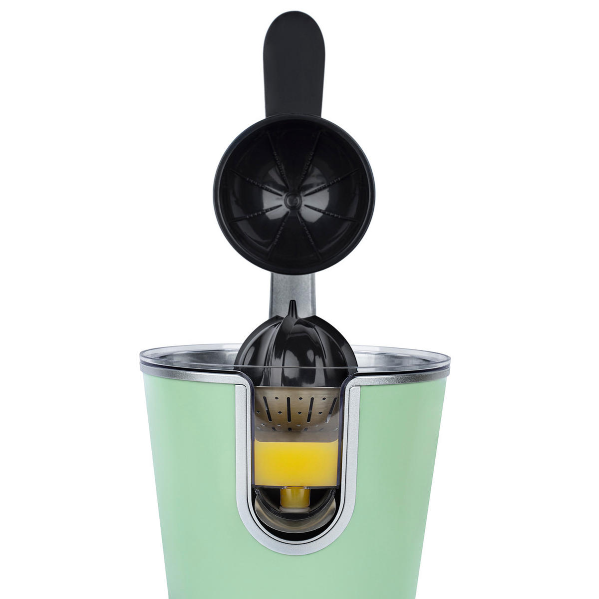 ZITRUSPRESSE AGR88 Pastellgrün, Hebel und Filter aus Edelstahl, Anti-Tropf-System, BPA-frei - Grün, Metall (18.5/29/25.5cm) - HKoenig