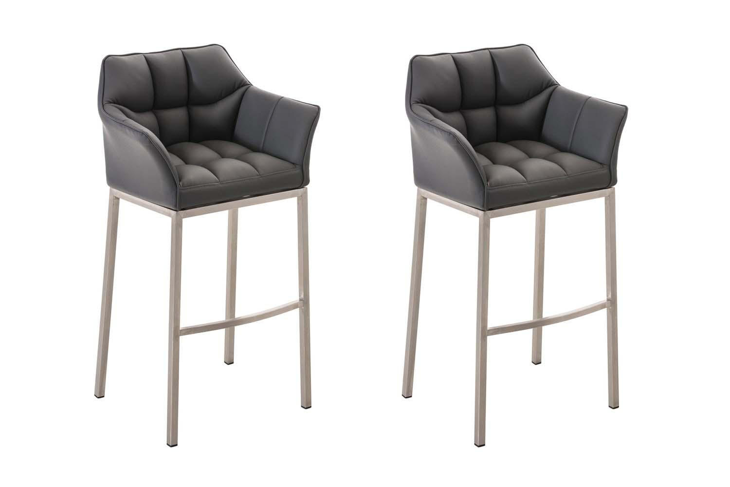 CLP Barhocker Grau 64x110x48 cm