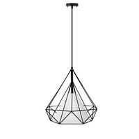 HÄNGELEUCHTE ACOS, Schwarz - Schwarz, Textil/Metall (37/37/36cm) - KONSIMO®