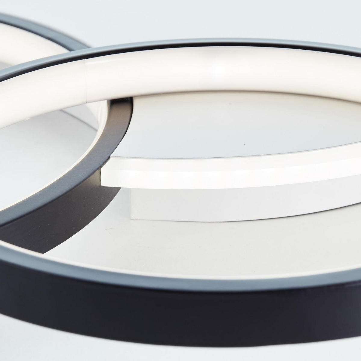 DECKENLEUCHTE Davida G99386/75 - Schwarz, Metall (55/55/7.5cm) - Brilliant