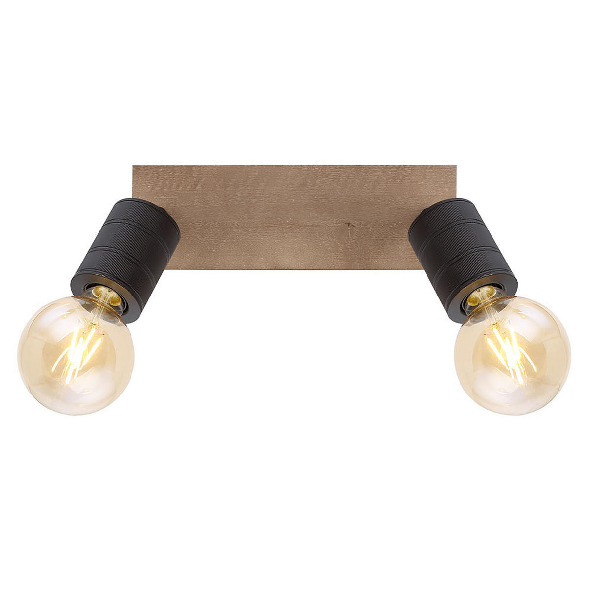 LED DECKENLEUCHTE JOSELLA Holz Braun - Braun, Holz (31/10/18cm) - Globo Lighting