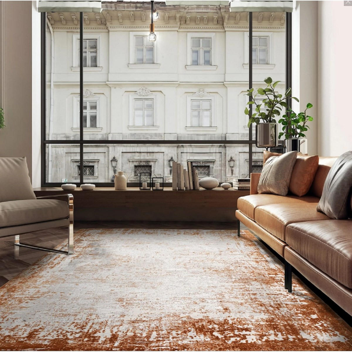 TEPPICH Moderner für Wohn- und Schlafzimmer ZUKA Orange 160 x 230 cm - Orange, Textil (160/230cm) - Novatrend