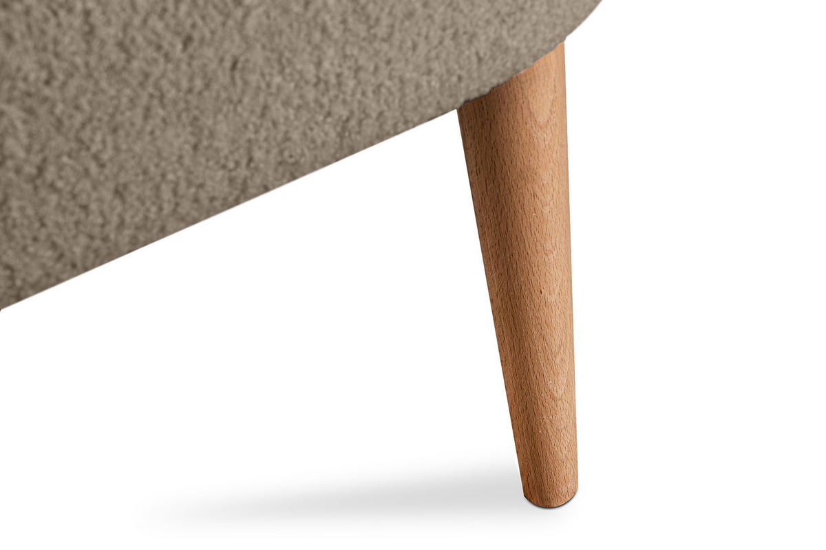 COCKTAILSESSEL APPA auf hohen Beinen aus Buchenholz gebeizter Eiche, Hellbraun/Eiche Dekor - Hellbraun/Eichefarben, Holz/Textil (63/89/65cm) - KONSIMO®