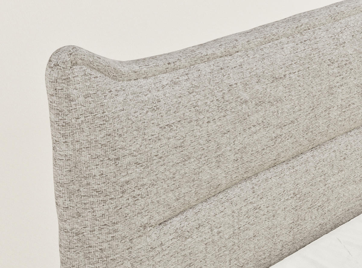 BOXSPRINGBETT Pelino 140/200 cm, in Hellbraun, Bettkasten, Matratze, Topper - Hellbraun/Schwarz, Holz/Holzwerkstoff (140/200cm) - Maison de Reve