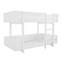 ETAGENBETT Kinder Weiß 90x200 cm 2-tlg. - Weiß, Holz (90/200cm) - ComfortXL
