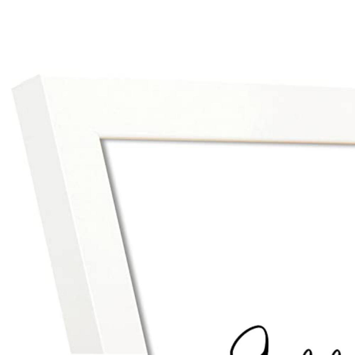 POSTER Set mit 4 Königin TypografieStil A3 Weißer Rahmen - Weiß, Papier (29.7/3cm) - Nacnic