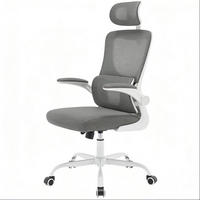 BÜROSTUHL ergonomisch höhenverstellbar Grau mit Rollen - Grau, Metall (62/123.5/67.5cm) - Meubliv