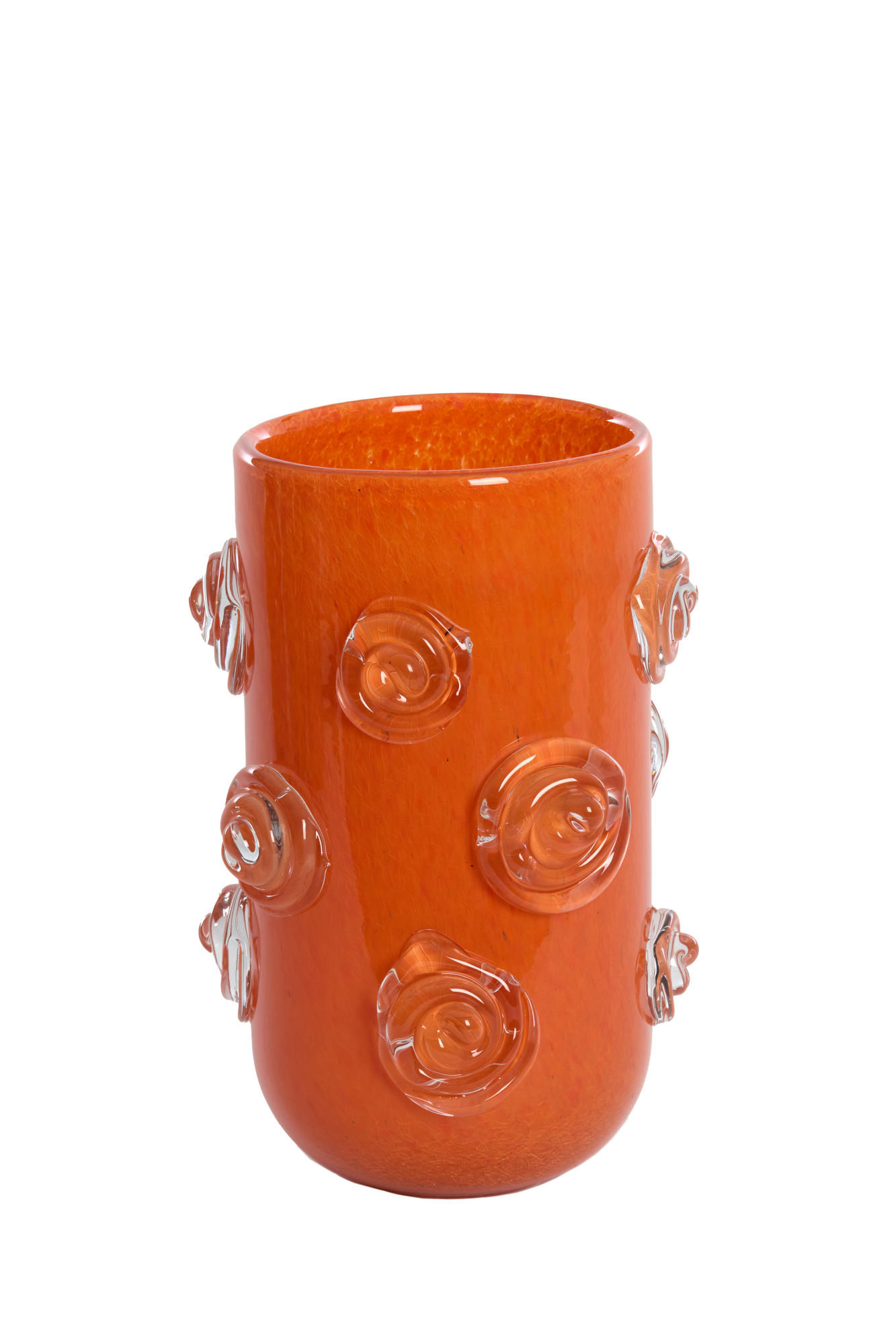 VASE Barenda Orange Ø20/30 cm - Orange, Glas (20/30cm) - Light & Living