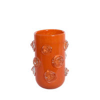 VASE Barenda Orange Ø20/30 cm - Orange, Glas (20/30cm) - Light & Living