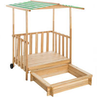 SANDKASTEN Gretchen,106 x 105 x 137 cm,grün - Grün, Holz (106/105/137cm) - tectake