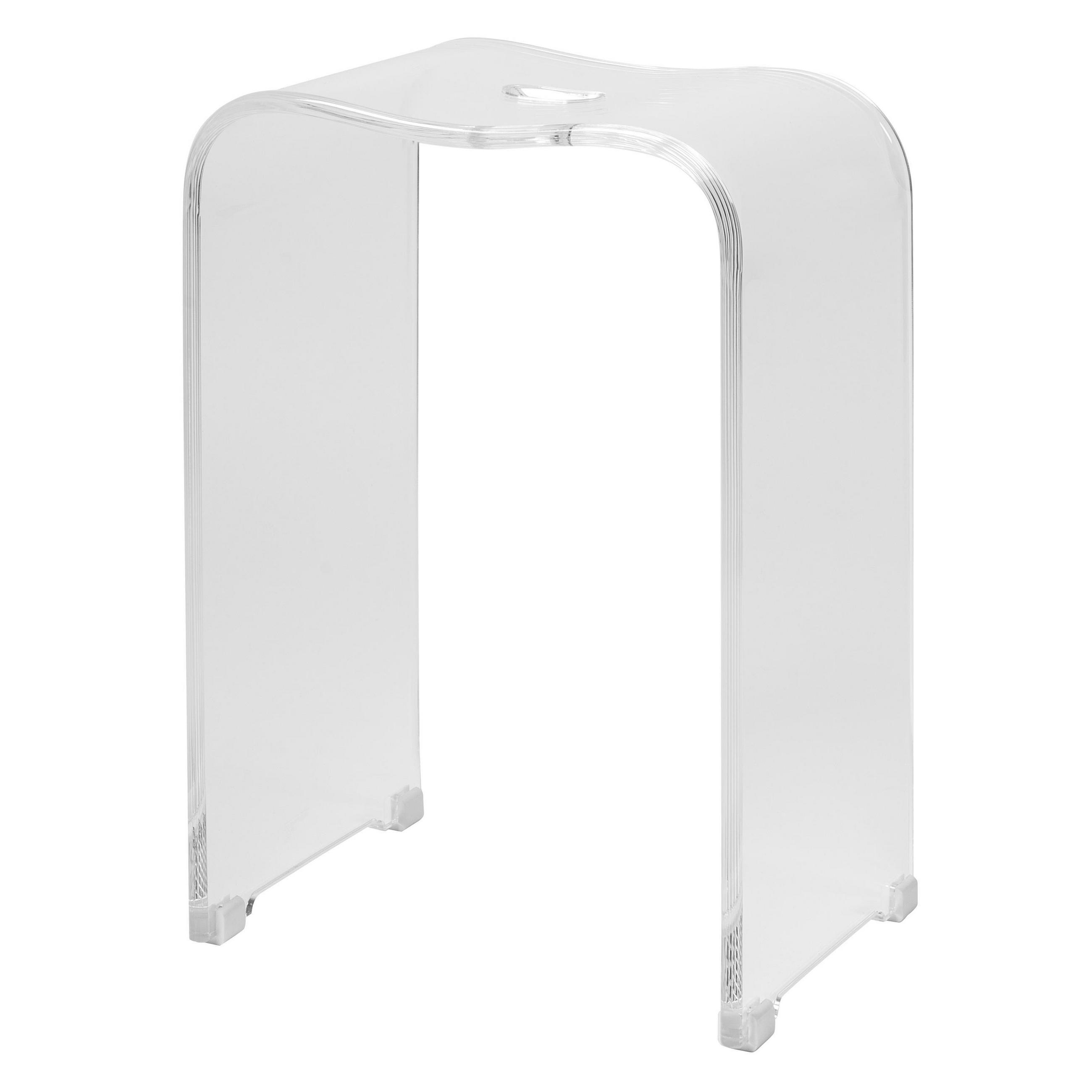 DUSCHHOCKER, transparent, Kunststoff - Transparent, Kunststoff (32/48.5/27cm) - bremermann