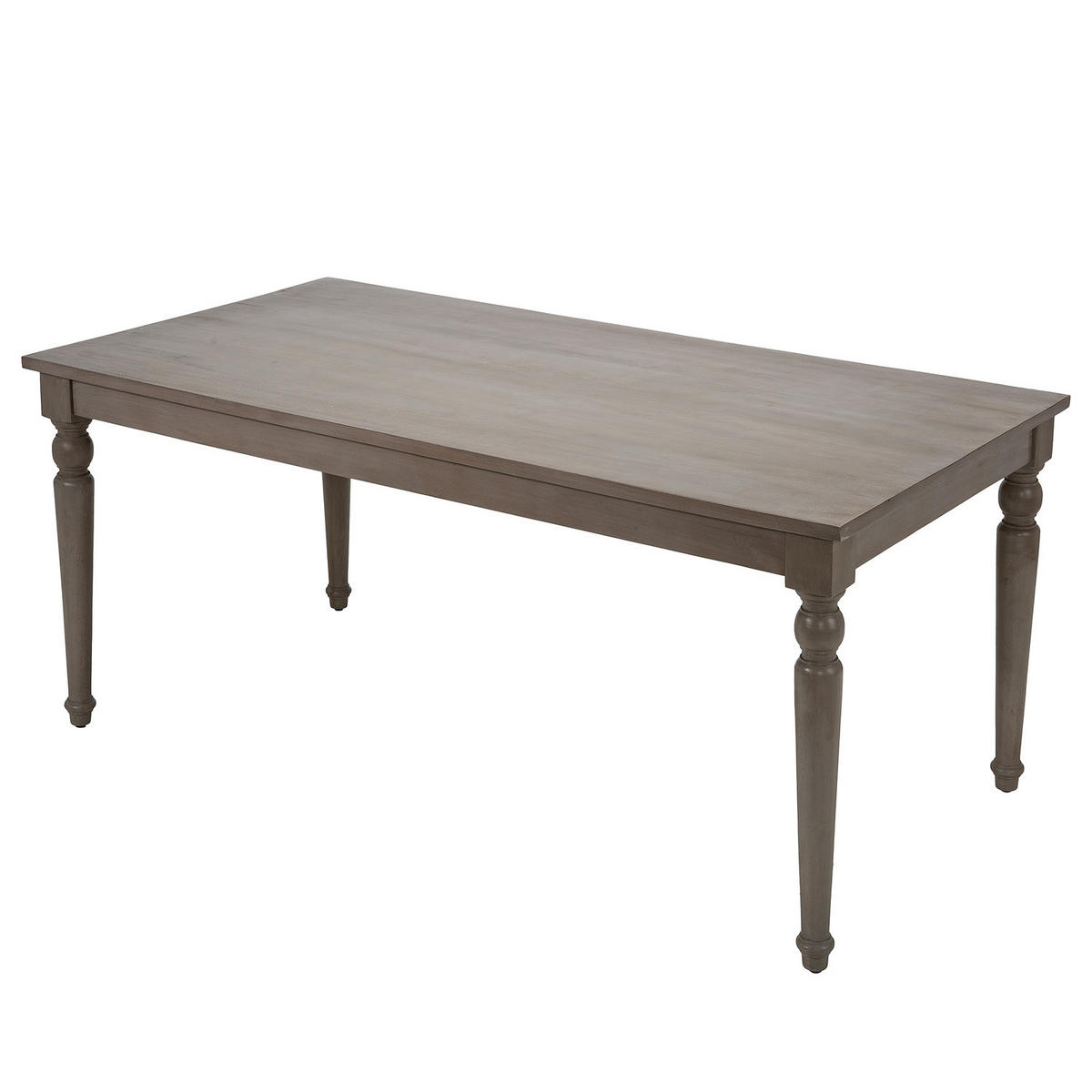 ESSTISCH - Mango massiv - Mango Braun - Graubraun, Holz (90/175/76cm) - home24