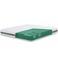 MATRATZE EINZELNE 70x210 Memory Orthopädisch, Antibakteriell, Anti-Milben, Anti-Allergie.| Höhe 16 cm - Weiß, Textil (70/210cm) - The White Stone