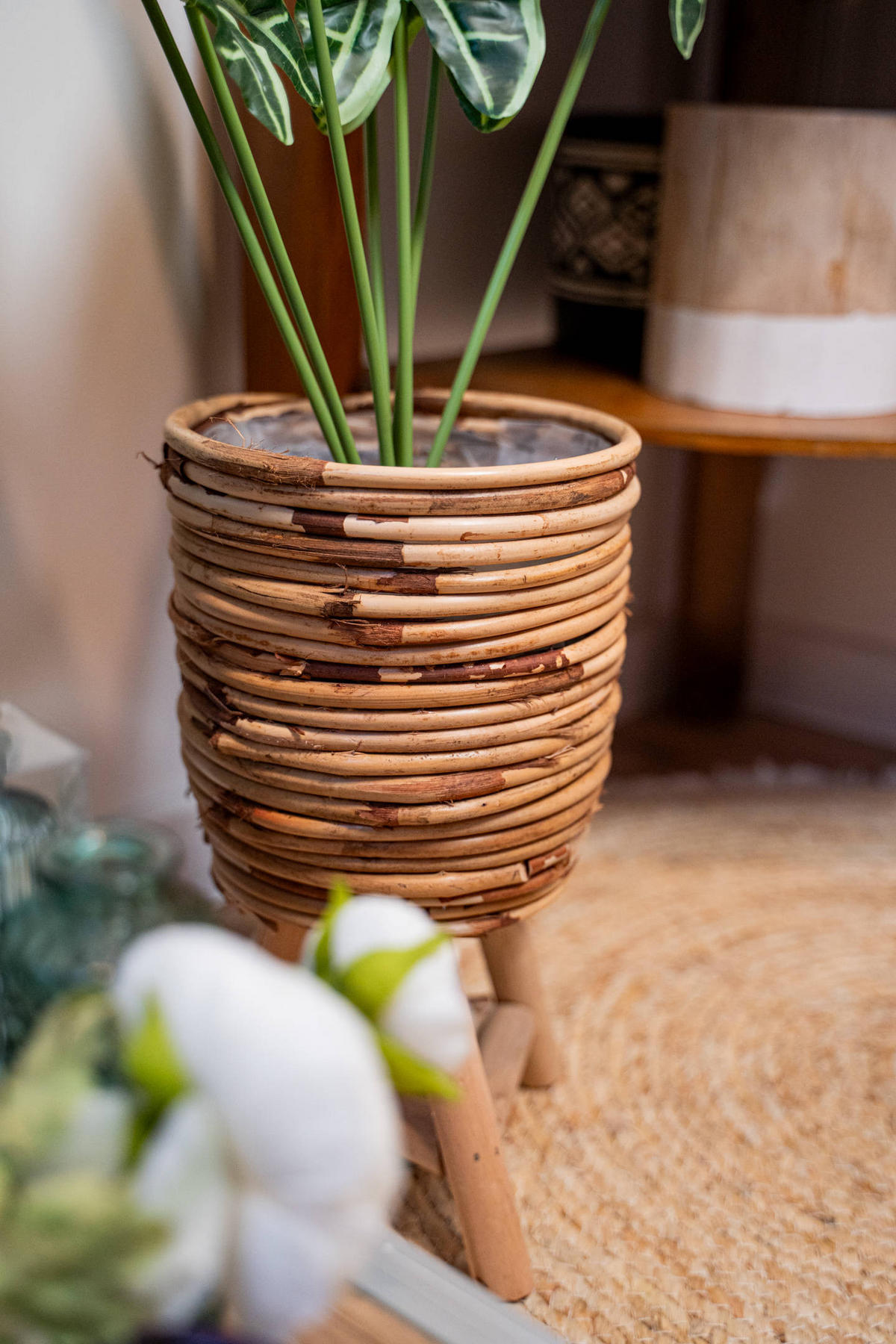 WEBTEPPICH Ø 80 cm - Beige, Naturmaterialien (80/80cm) - Mondex