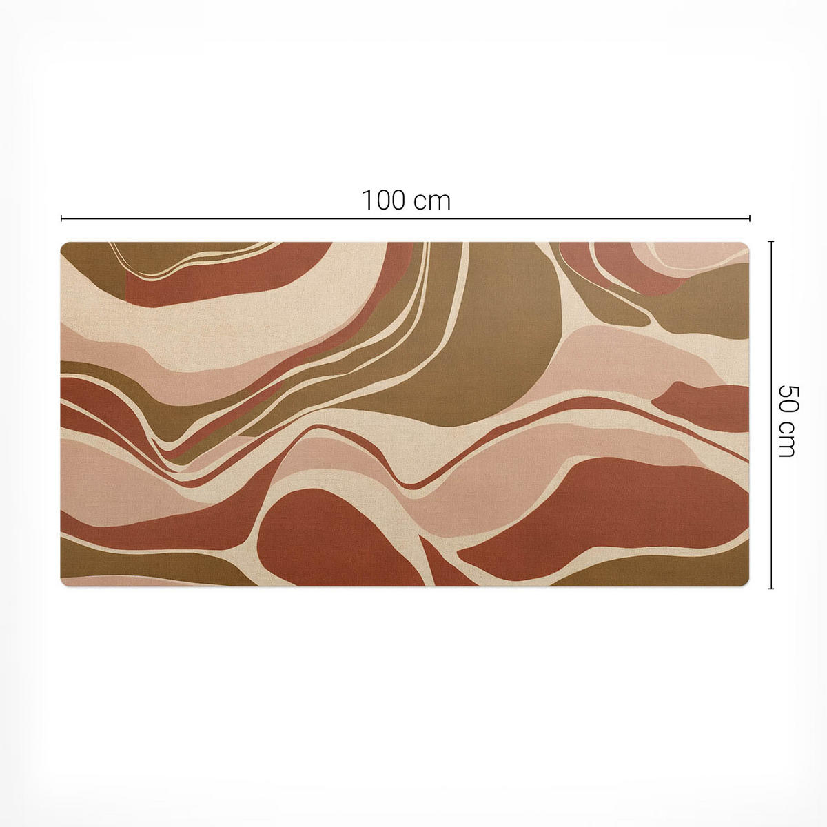 SCHREIBTISCHUNTERLAGE 100x50 cm Beige - Beige, Kunststoff (100/50/1.6cm) - Wallfluent