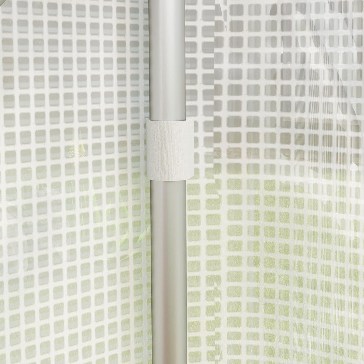 GEWÄCHSHAUS DE-11994 mit großen Fenstern & Rolltür Weiß - Weiß, Kunststoff (300/197/395cm) - ComfortXL