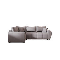 ECKSOFA MOLISA L PLUS Cosmic 160 Links mit Schlaffunktion - Grau, Textil (235/175cm) - Bedante