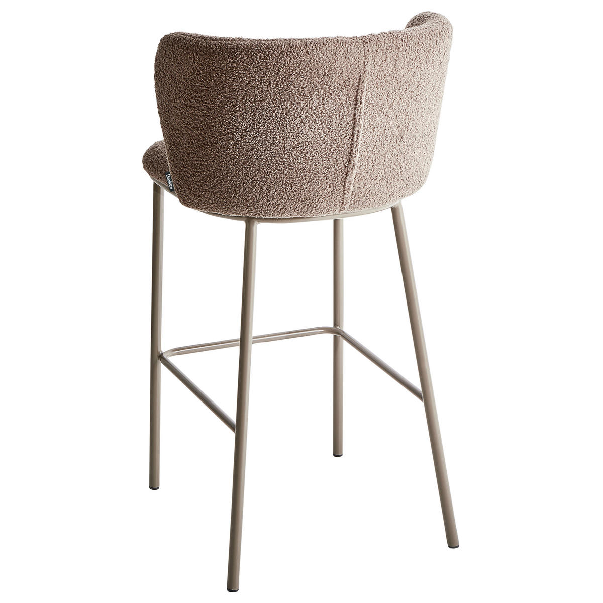 BARSTÜHLE 2er-Set Braun Mina II - Braun, Textil (52/98/46cm) - Beliani