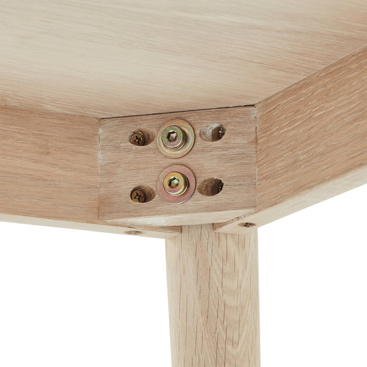 COUCHTISCH quadratisch Eiche massiv 70/70/52 cm - Beige, Holz (70/70/52cm) - Furnhouse