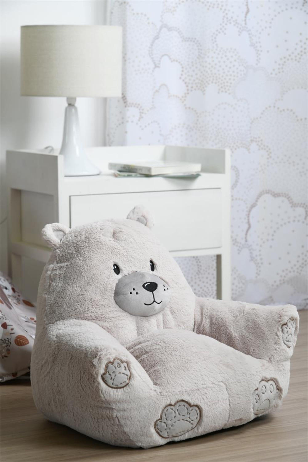 KINDERSESSEL THEO 45 cm - Weiß, Textil (45/45/45cm)