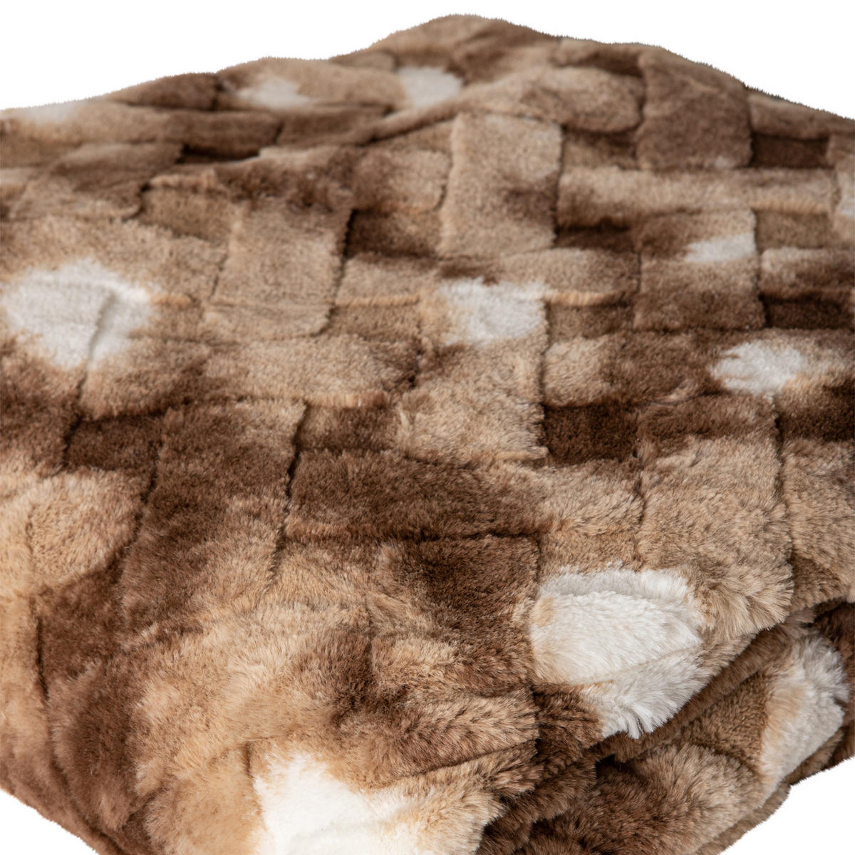 PLAID Geraldine Braun 220/240/2cm - Braun, Textil (240/220cm) - PTMD Collection