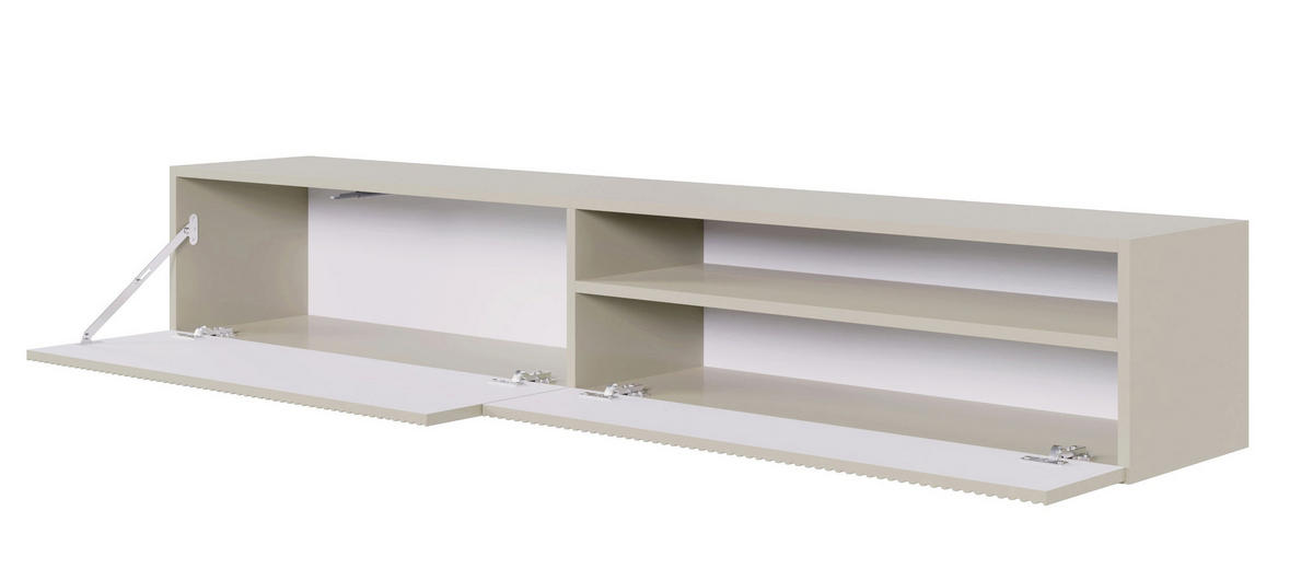 TV-HÄNGEBOARD Veldio Graubeige mit offenem Fach 175 cm - Greige, Holzwerkstoff (175/28.5/31.6cm) - Selsey