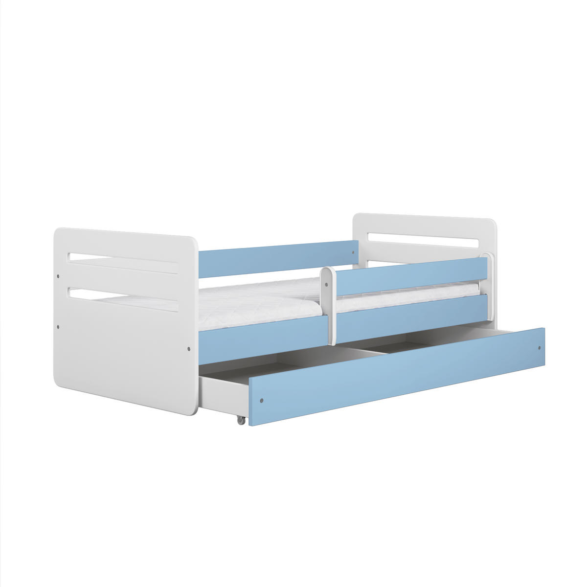 KINDERBETT Tomi mit Schublade ohne Matratze 90/65/164 - Blau, Holzwerkstoff (80/160cm) - RAUMHIRSCH FURNITURE