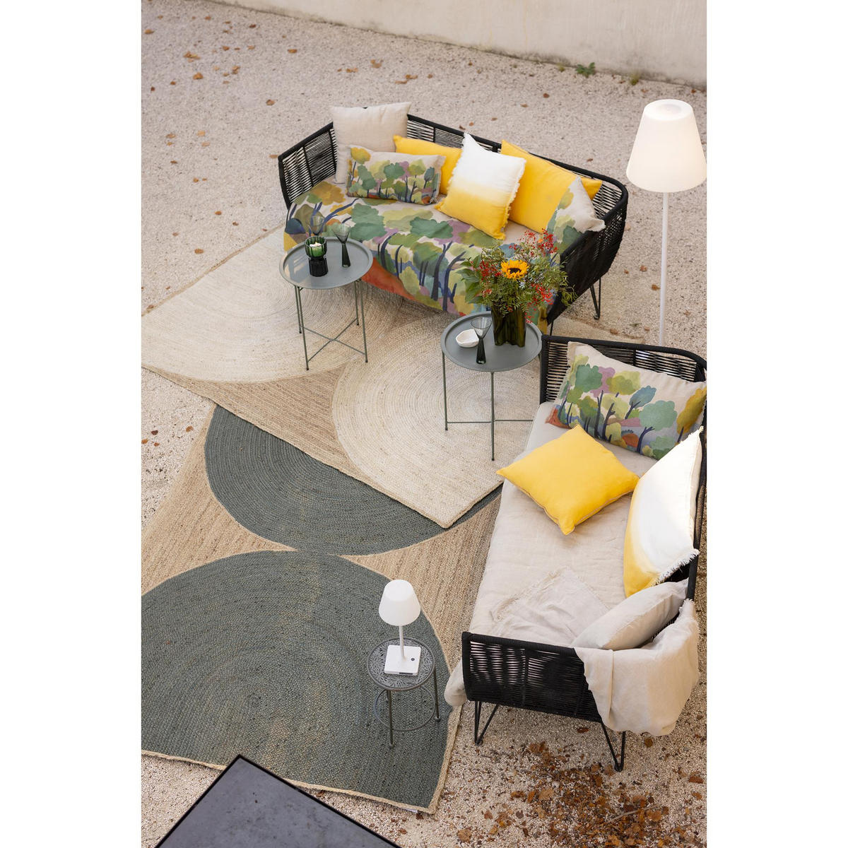 KISSEN Zeff Celeste mango 45 x 45 cm - Gelb, Textil (45/45cm) - Vivaraise
