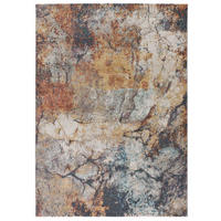WEBTEPPICH Mehrfarbig Parma 80/150 cm - Pastellblau/Rostfarben, Naturmaterialien/Textil (80/150cm) - Atticgo