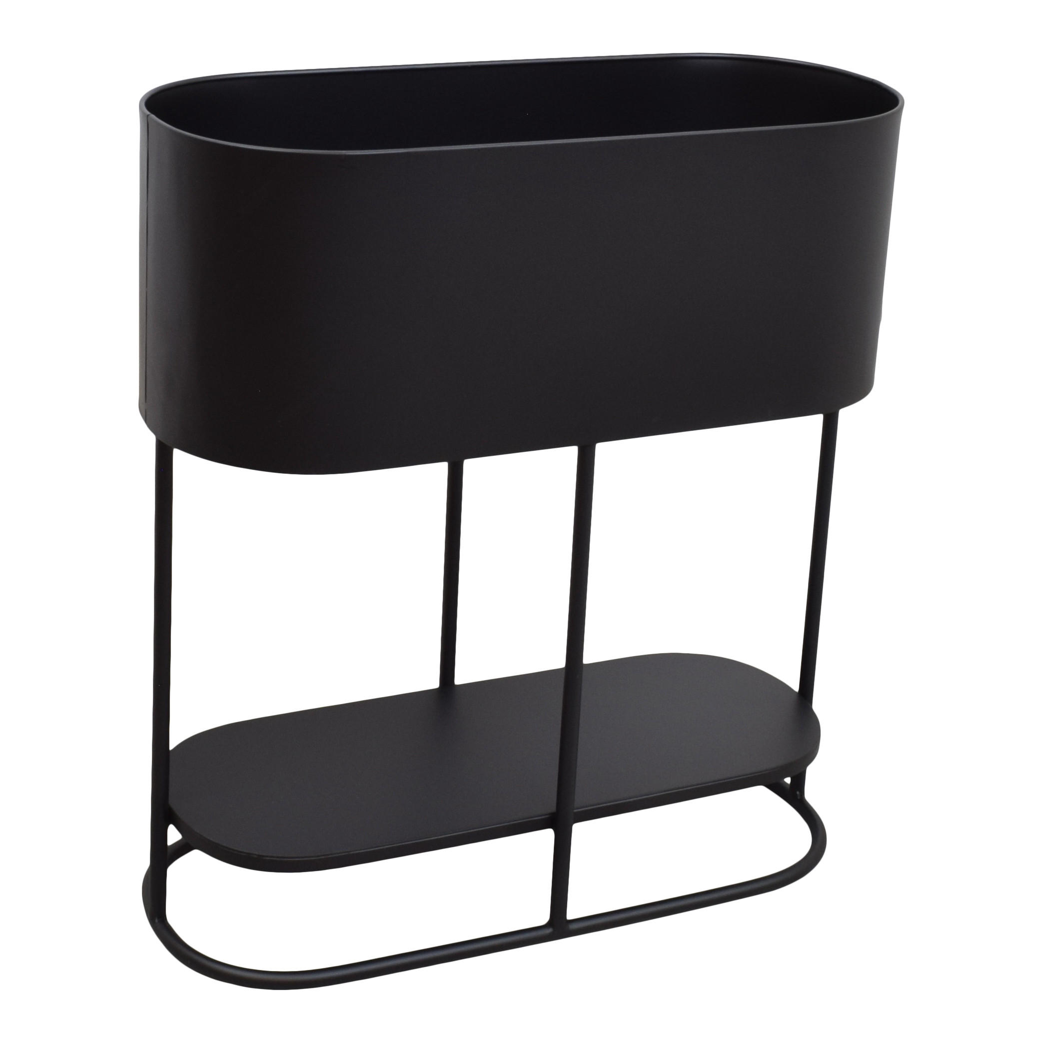 PFLANZENTOPF Vera Schwarz - Schwarz, Metall (60cm) - LOFT42