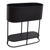 PFLANZENTOPF Vera Schwarz - Schwarz, Metall (60cm) - LOFT42