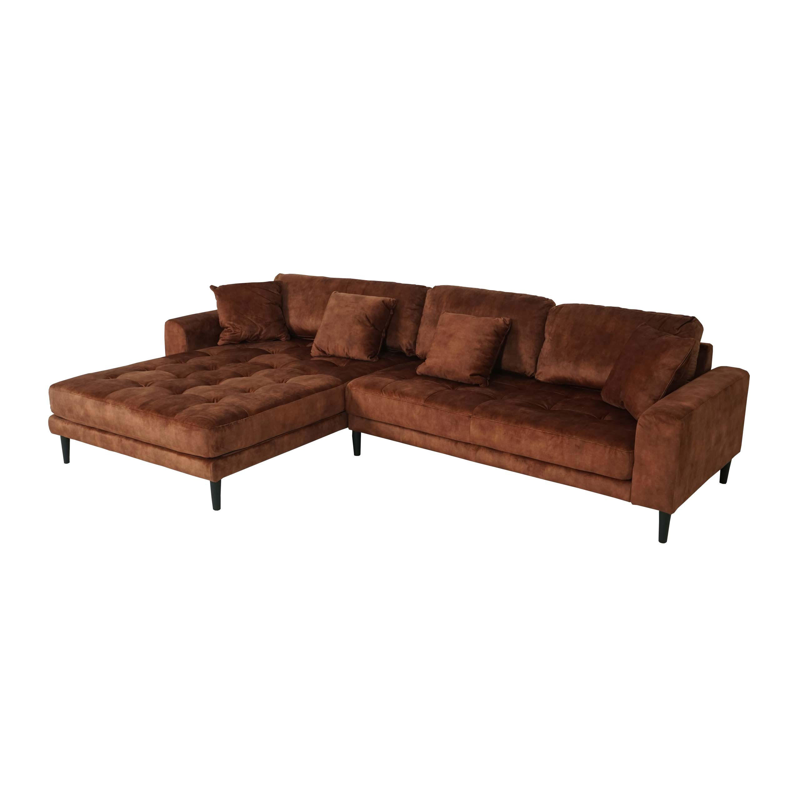 ECKSOFA Bronze - Bronzefarben, Textil (295/178cm) - MCW