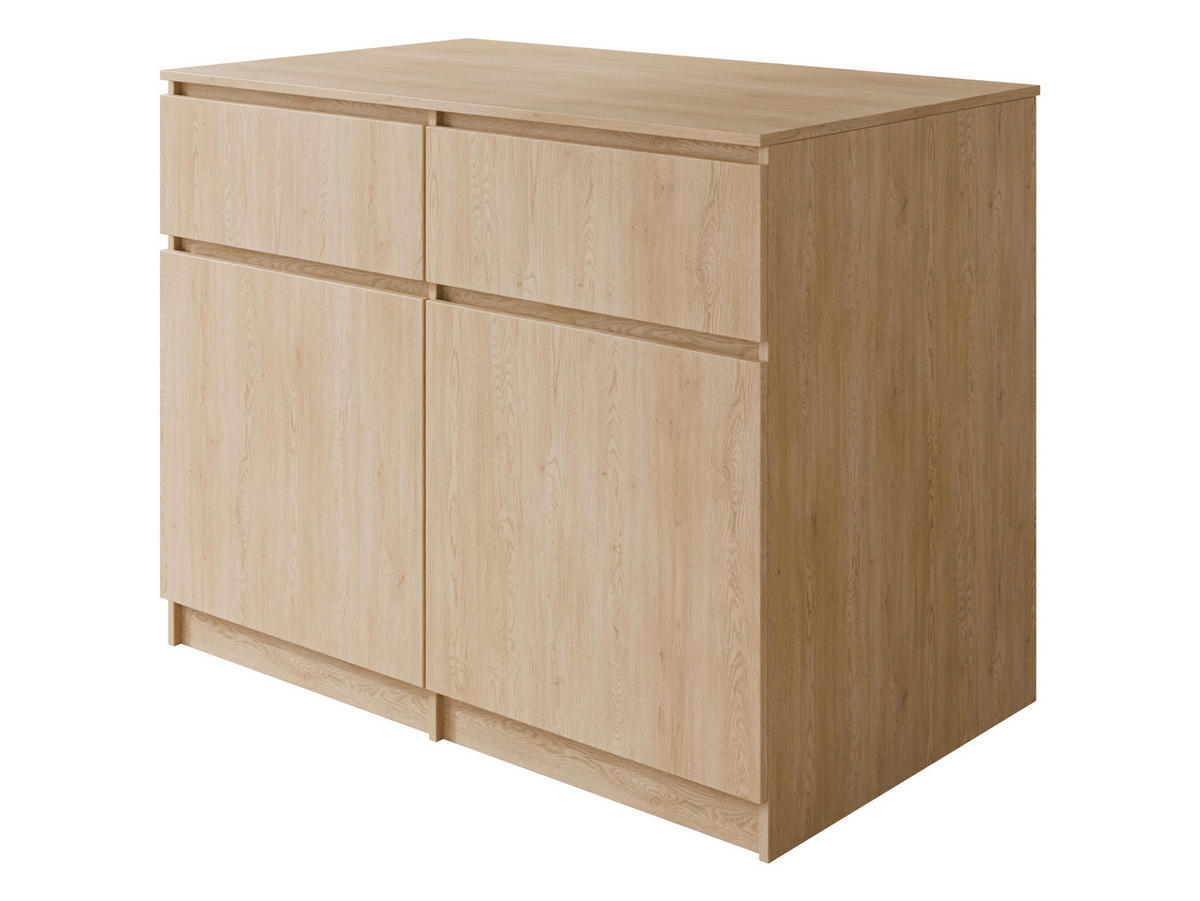 KÜCHENINSEL Ceronis - Eichefarben, Holzwerkstoff (120/95/74cm) - MIRJAN24