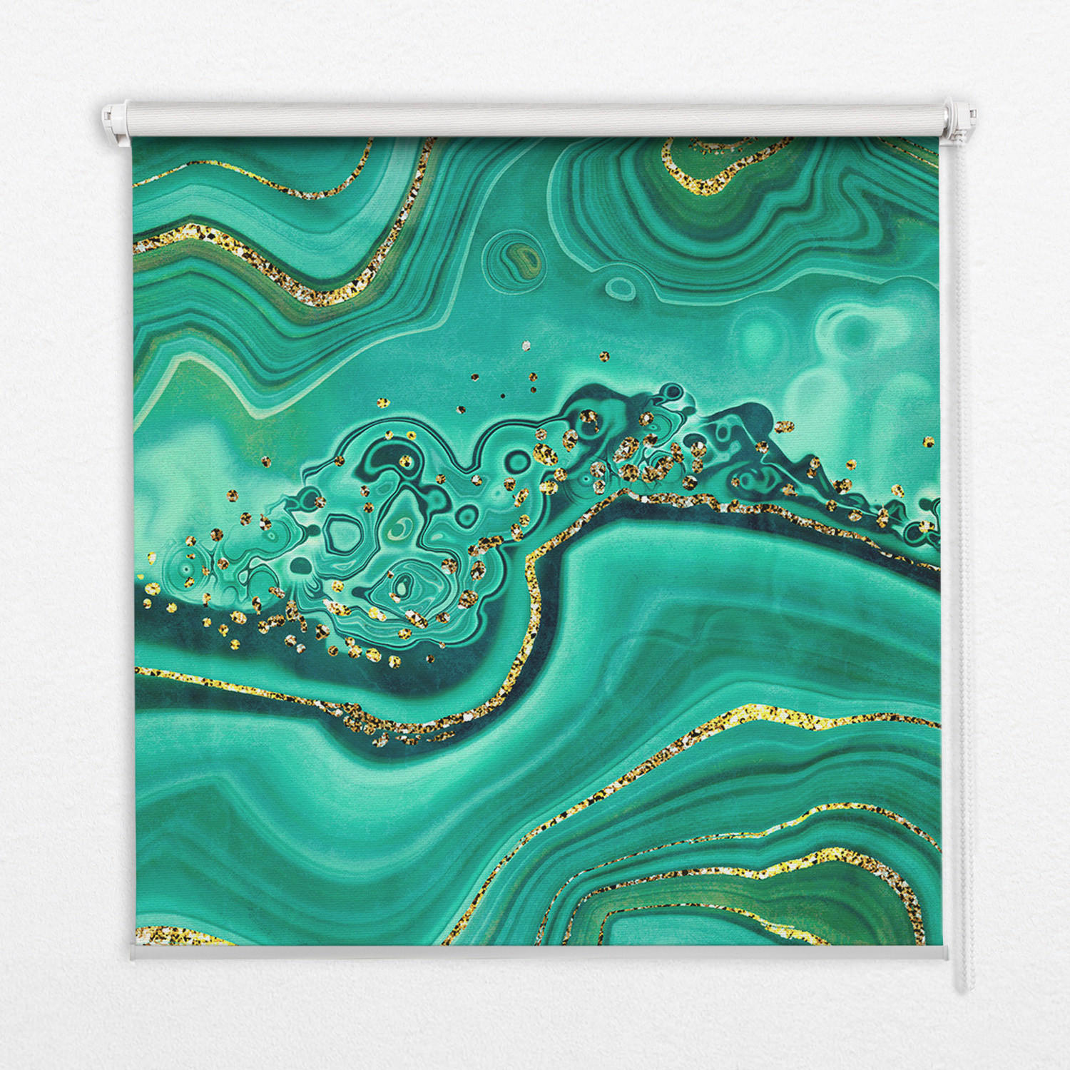TULUP VNITŘNÍ roleta - okenní roleta - roleta - 90x180 cm - Zelený mramor