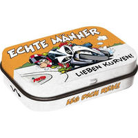 PILLENDOSE MOTOmania Echte Männer lieben Kurven! - Multicolor, Metall (6/1.6/4cm) - Nostalgic-Art