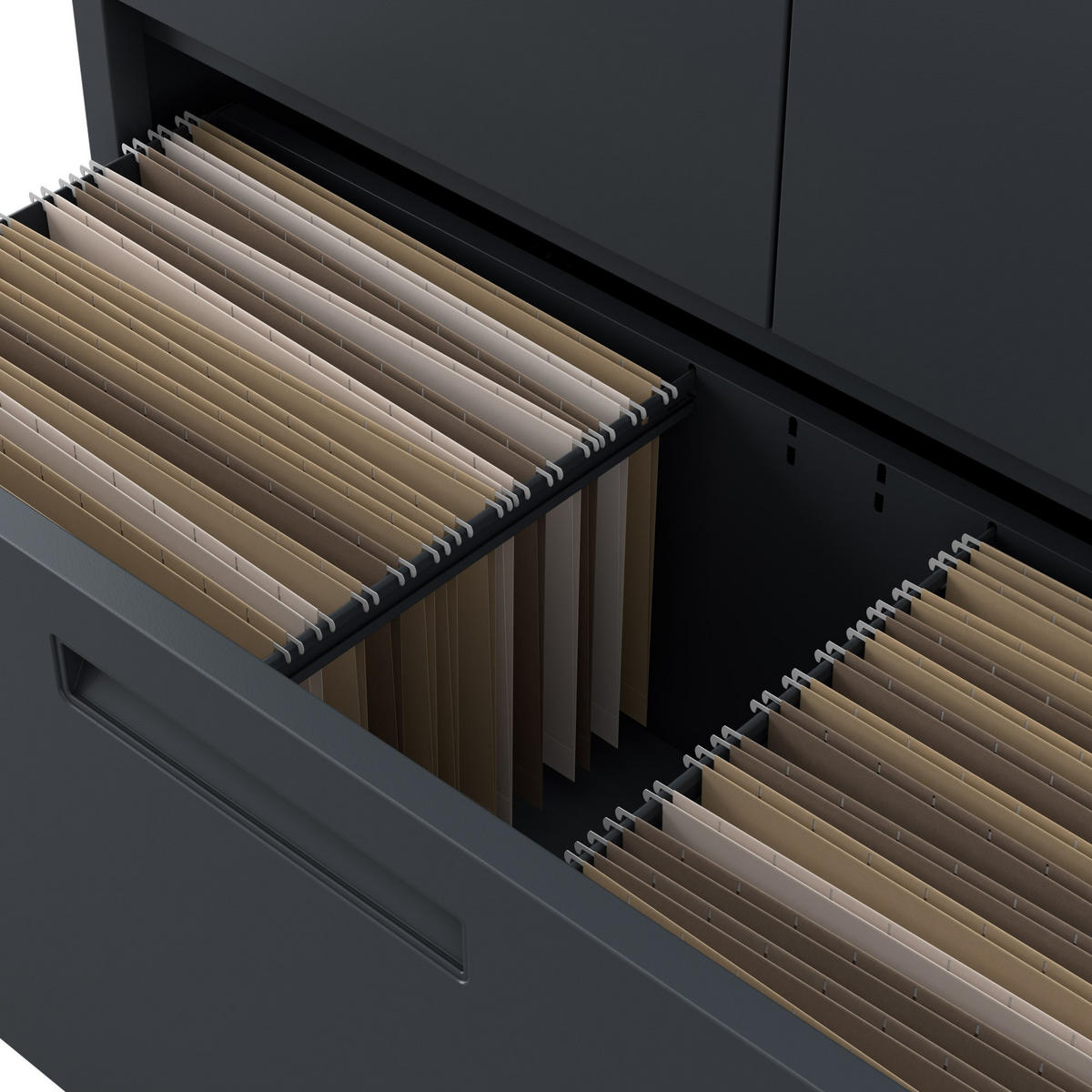 METALLSCHRANK Megan - Anthrazit, Metall (90/195/40cm)