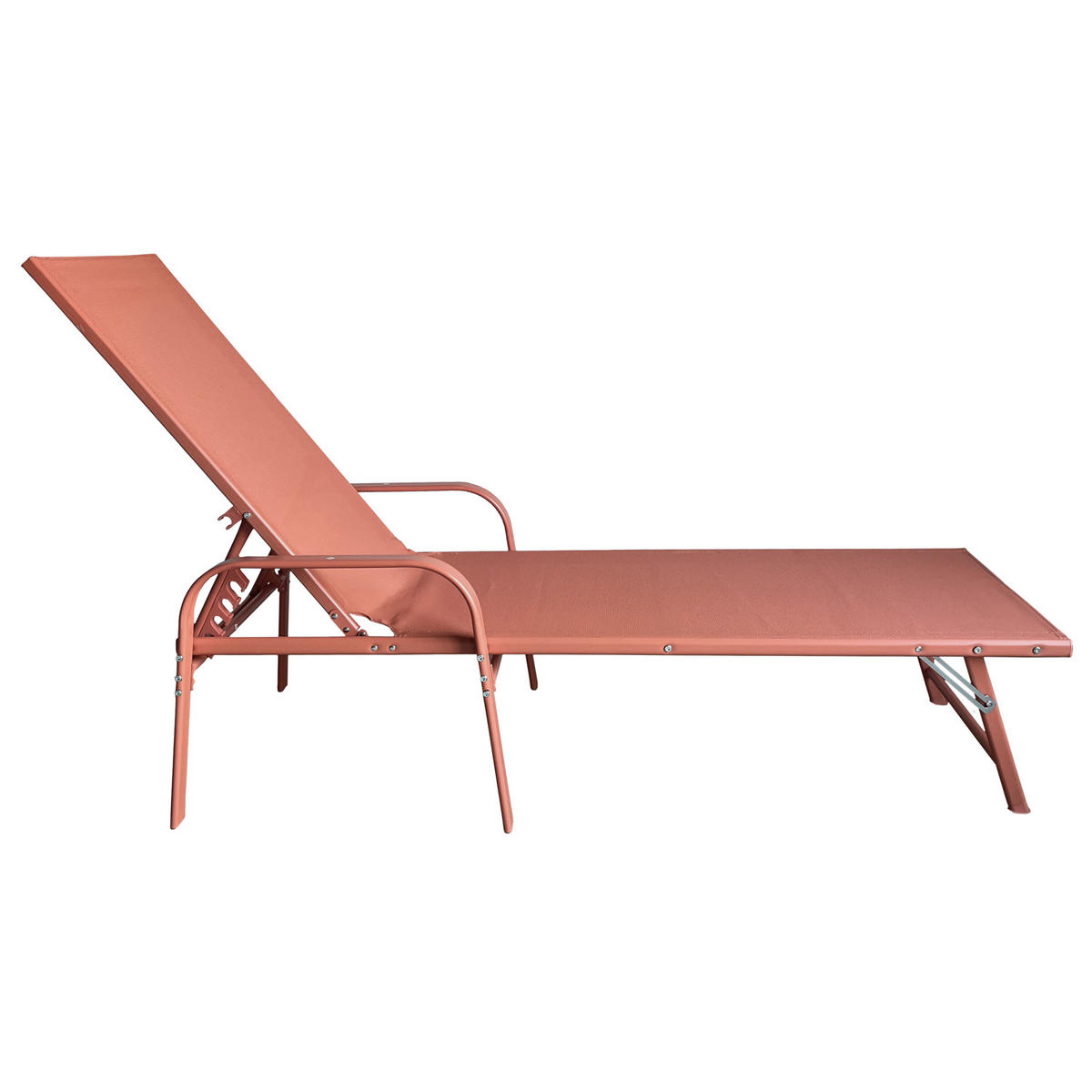 SONNENLIEGEN Sardinia Terracotta 2er-Set - Orange, Kunststoff (60.5/87.5/192.5cm) - Happy Garden