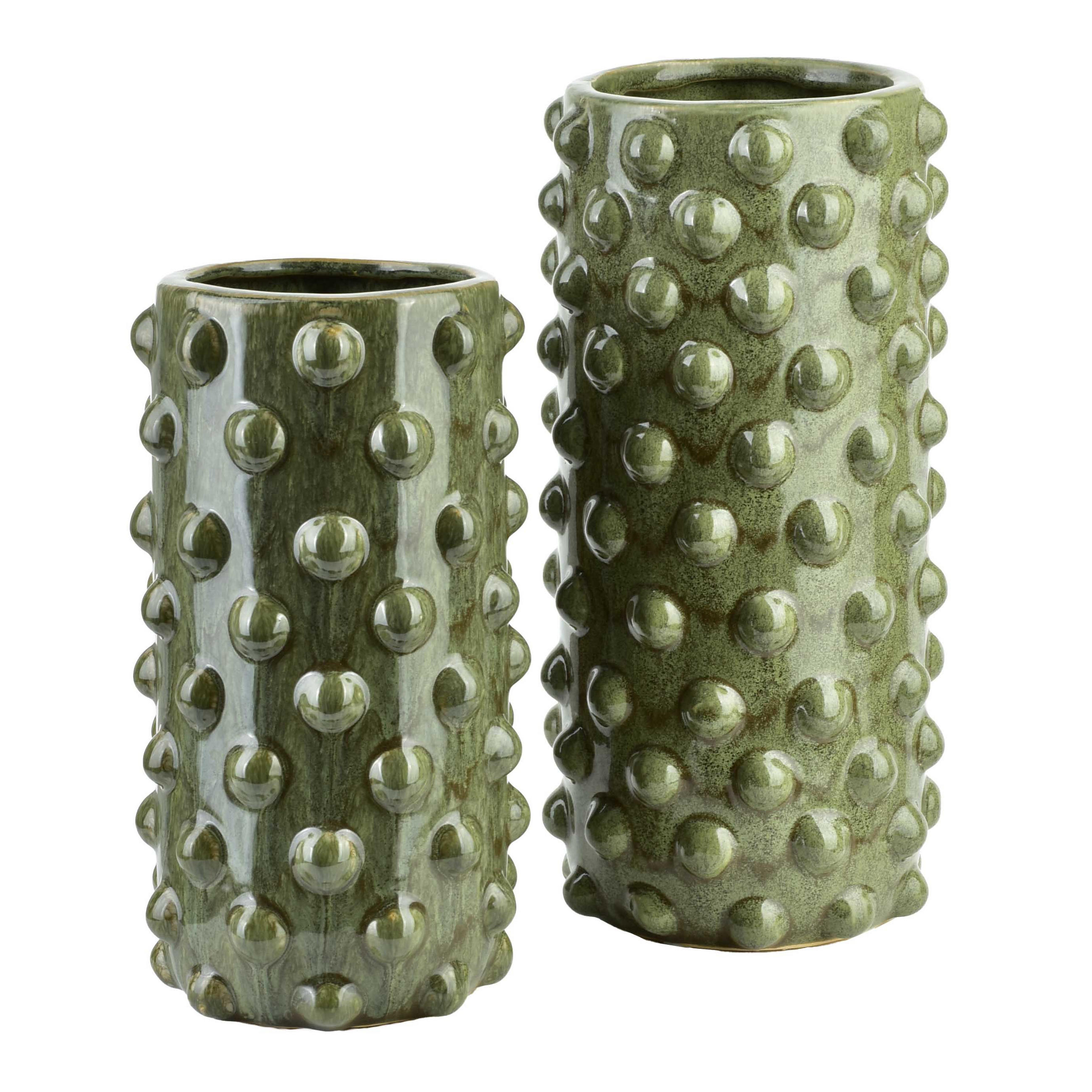 VASE Yarine Buble Grün 12/12/25 cm Keramik - Grün, Keramik (25cm) - Mondex