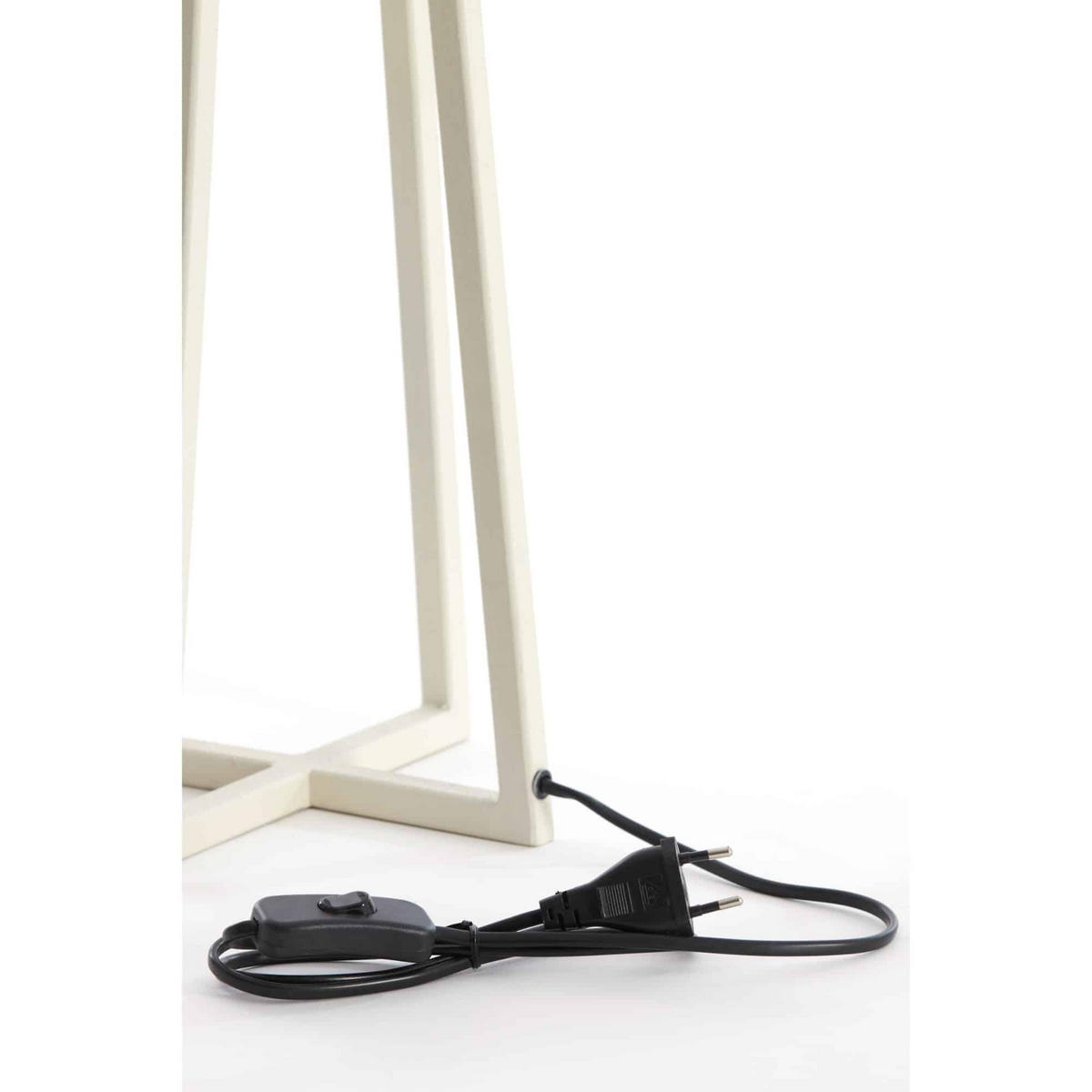 LAMPENFUSS Miley Weiß 21/21/56 cm - Weiß, Metall (21/21/56cm) - Light & Living