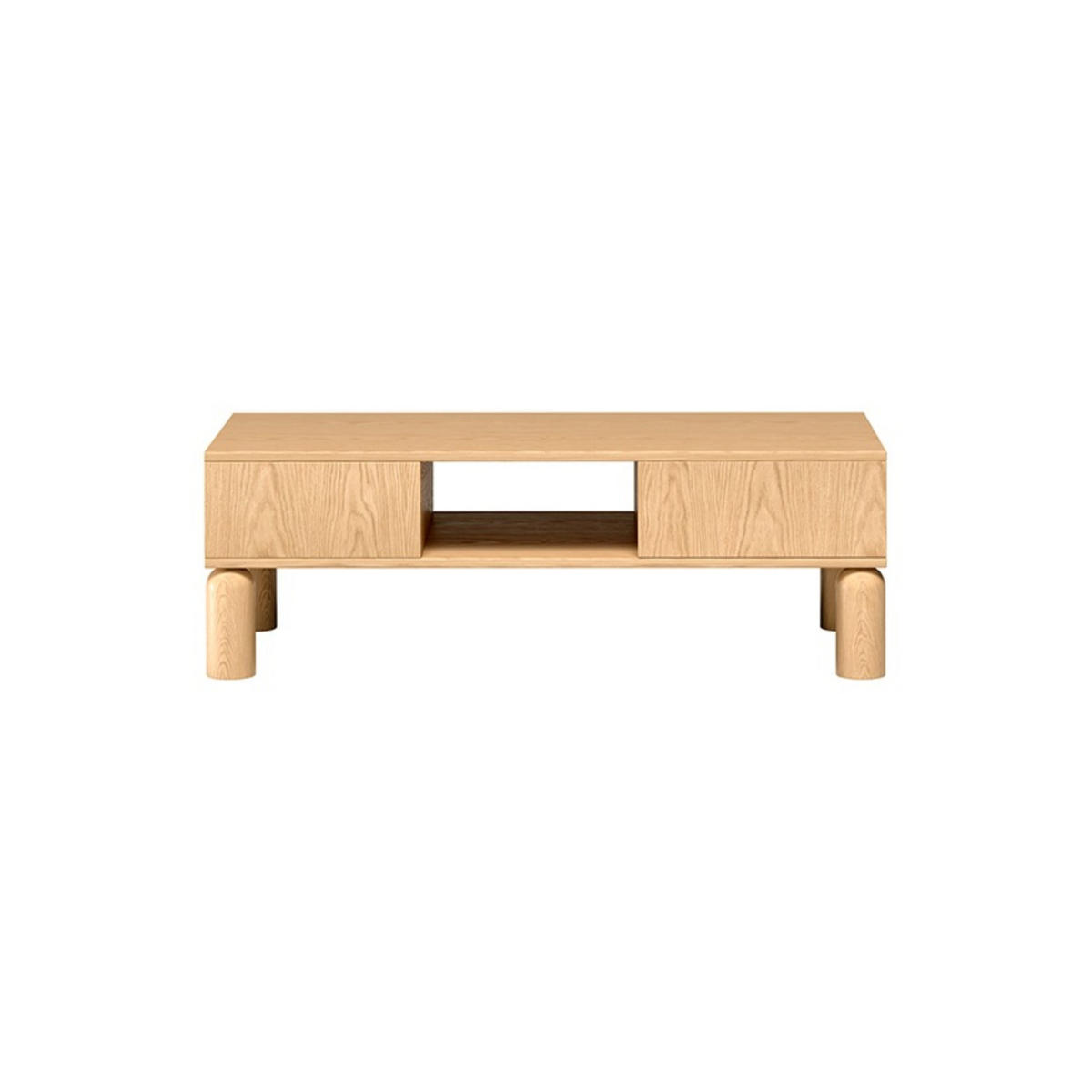 COUCHTISCH Sanden SN-7 110 x 50 x 36,8 cm Eiche Bookmatch - Eichefarben, Holz/Holzwerkstoff (50/110/36.8cm) - Koseto