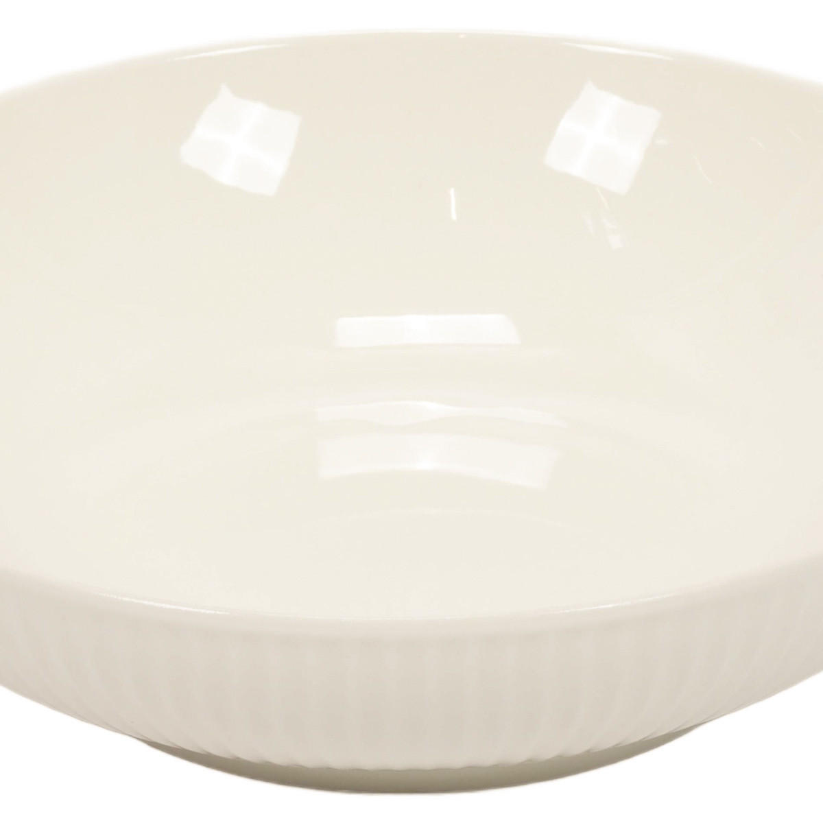 TELLER aus New Bone Porzellan Weiß 20/20/5,8 cm - Weiß, Keramik (20cm) - Siaki