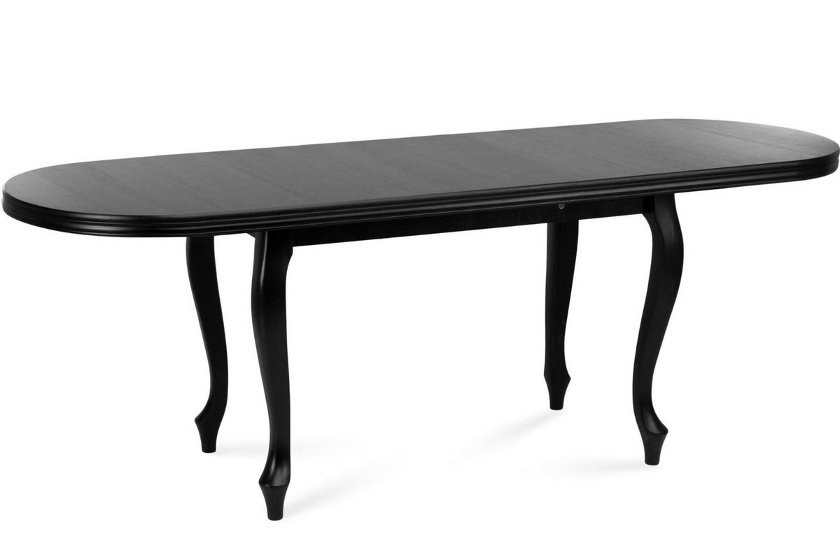 ESSTISCH ALTIS ausziehbar bis 220cm, Schwarz - Schwarz, Holz (80/140/77cm) - KONSIMO®