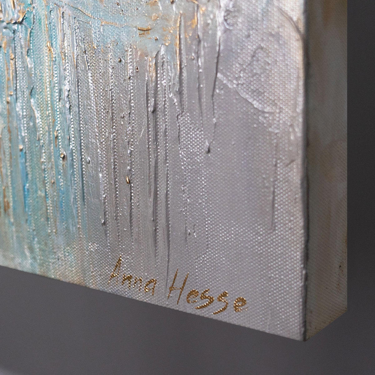 GEMÄLDE Sonnenglanz auf Keilrahmen 115x50 cm - Multicolor, Holz (115/50cm) - YS-art gallery