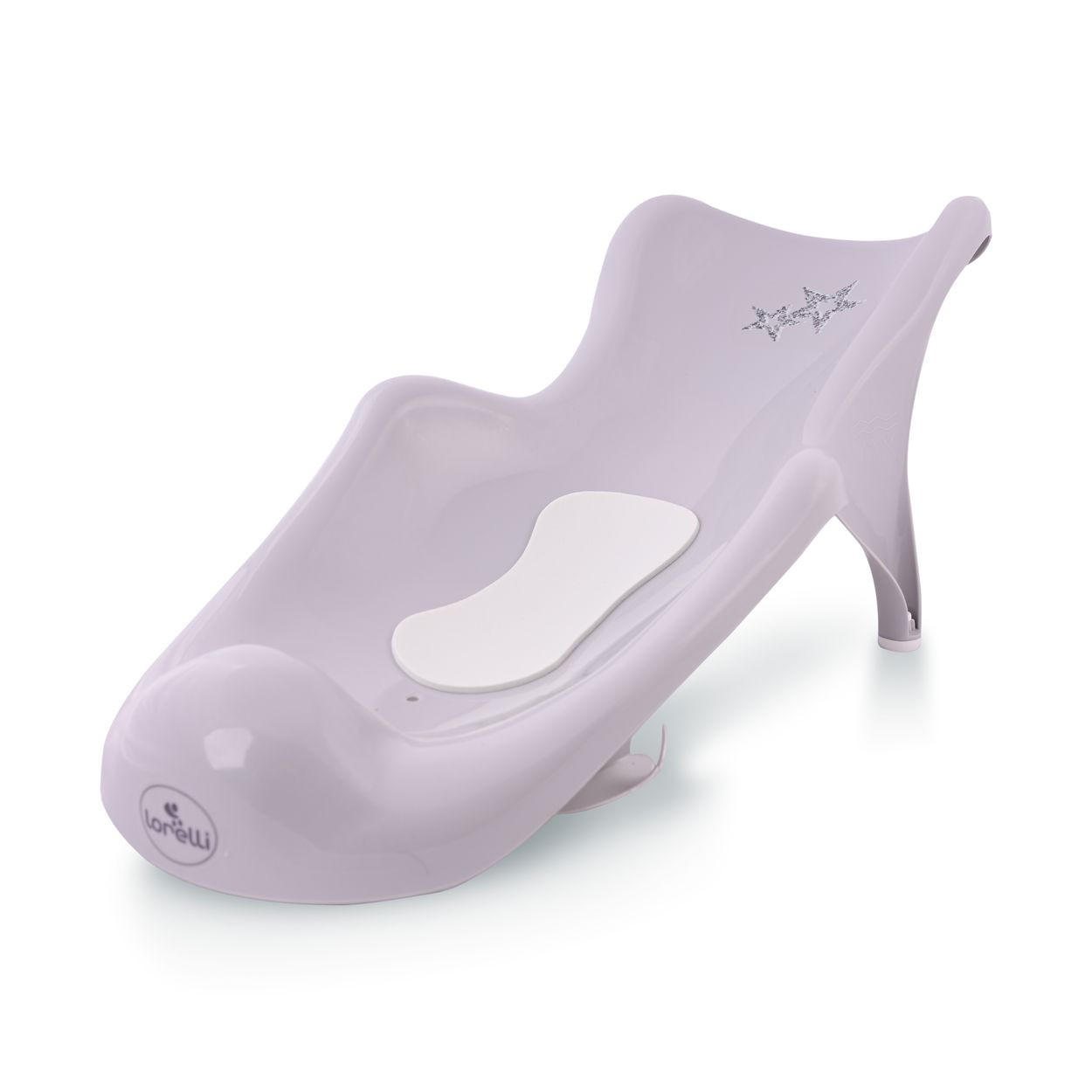 BADEWANNENLIEGE 1013049 grau Sterne Vakuumfüße, Anti-Rutsch-Beschichtung, Saugnäpfe, universell passend - Grau, Kunststoff (23/51cm) - Lorelli