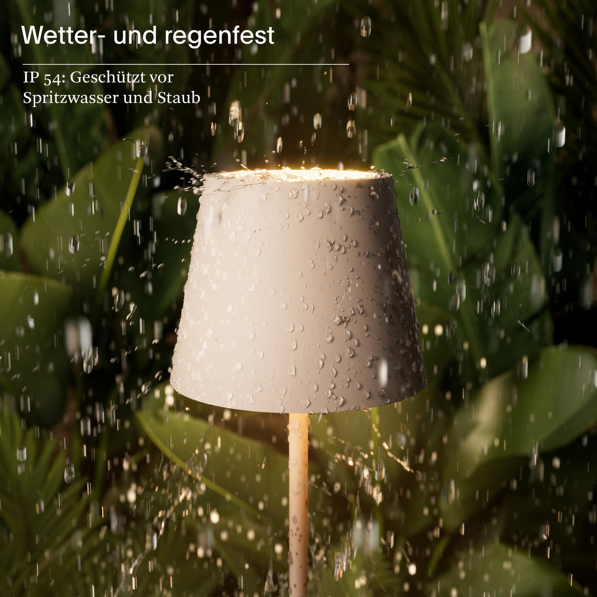 LED Akku-Tischlampe, Nuindie 3.0 dünenbeige - Beige, Metall (38/10/38cm) - Sigor