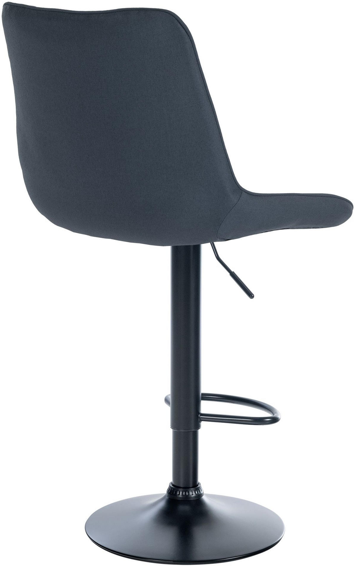 BARHOCKER Stoff dunkelgrau - Dunkelgrau/Schwarz, Textil/Metall (49.5/91/50cm) - CLP