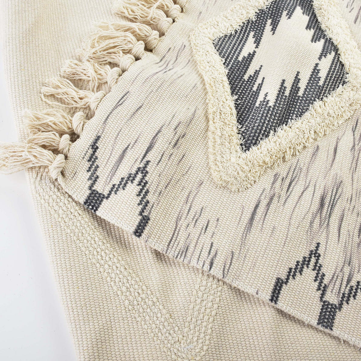 TEPPICH Boho Creme 180/60/1.5 cm Textilien - Creme, Textil (60/180cm) - Mondex