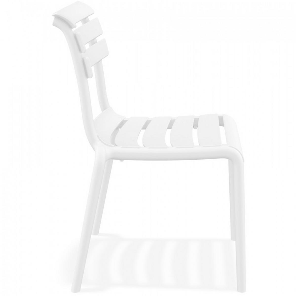 STUHL Weiß 50x84x59cm - Weiß, Kunststoff (50/84/59cm) - AlterEgo