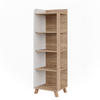BADREGAL Karen Sonoma/Weiß 40 x 128 cm mit 4 Fächern - Weiß/Sonoma Eiche, Holzwerkstoff (40/128/35cm) - Vicco