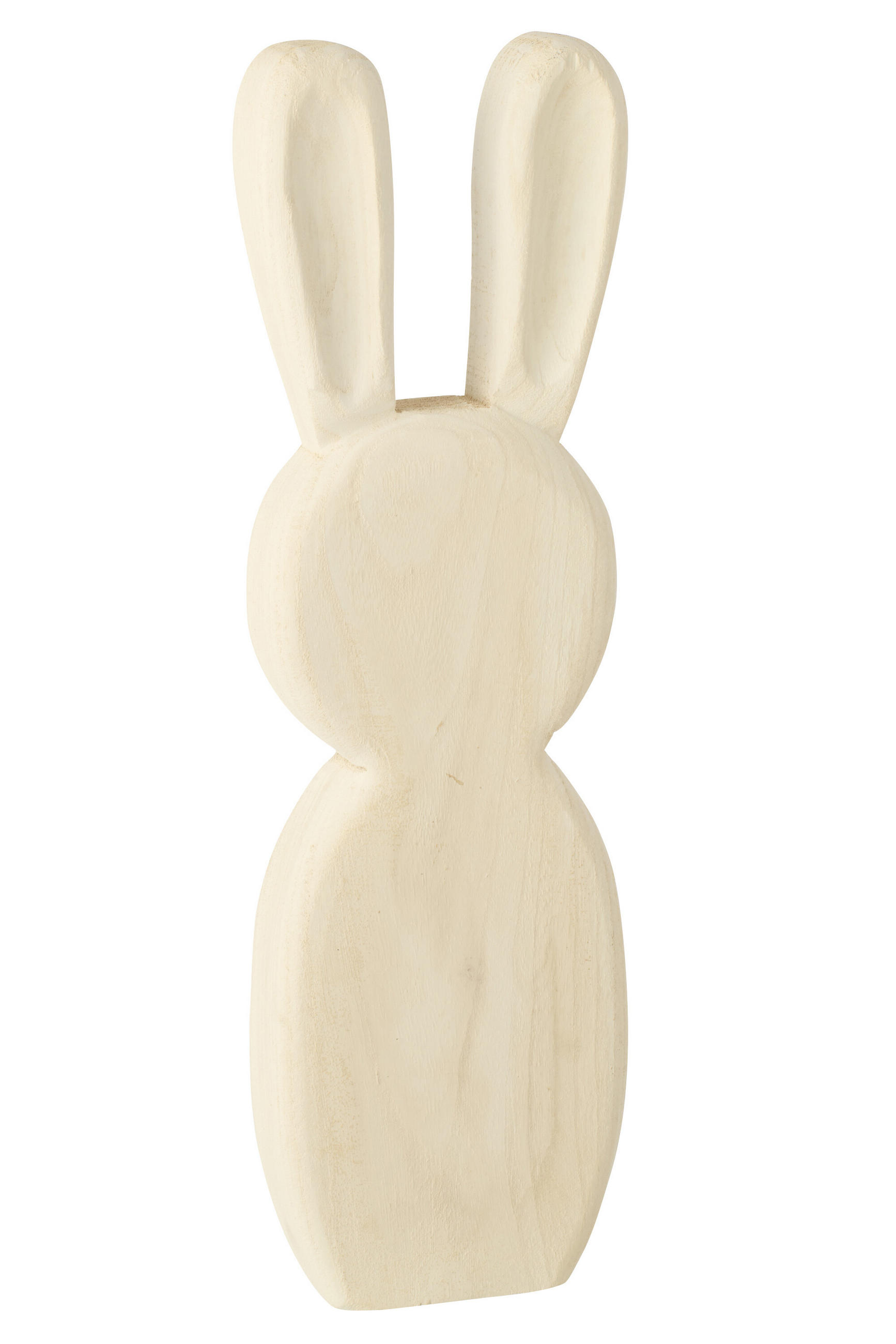 DEKOOBJEKT KANINCHEN STEHEND Weiß - Weiß, Holz (4.5/50/15cm) - J-Line